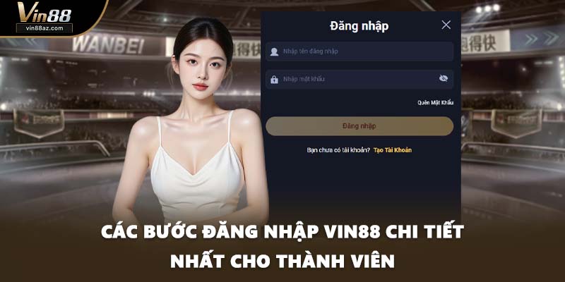 Các bước đăng nhập VIN88 chi tiết nhất cho thành viên